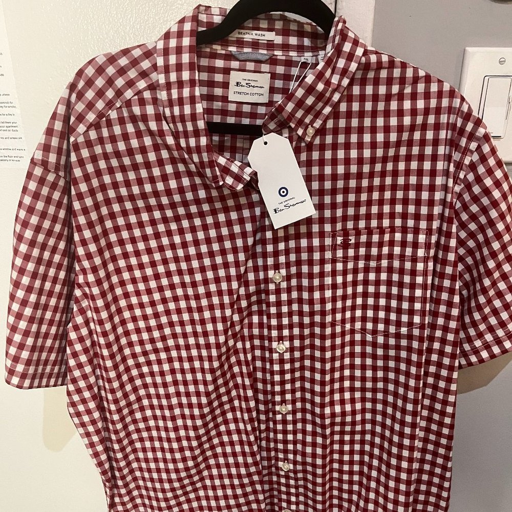 NWT Ben Sherman Short Sleeve Button Down 3XL XXXL